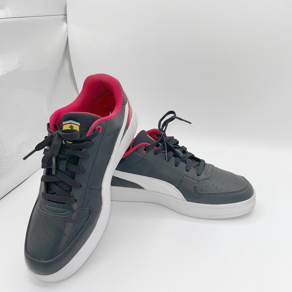 Puma Scuderia Ferrari Drift Cat 8 Mens Black Red Casual Sneakers Shoes Size 10.5